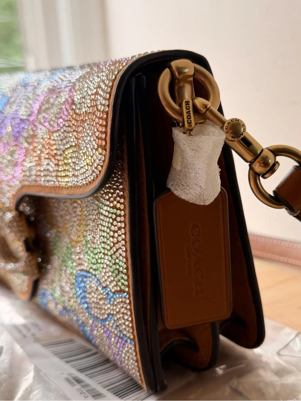 COACH CRYSTAL TABBY RAINBOW MULTI CCX14